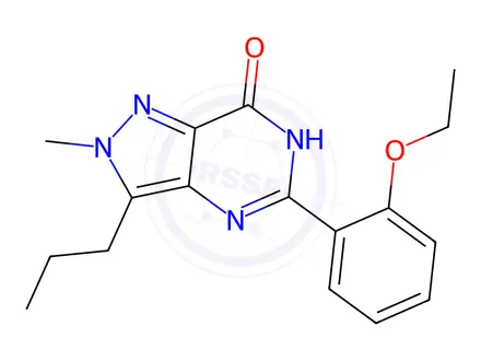 Chemical structure of 5-(2-Ethoxyphenyl)-2-methyl-3-propyl-2,6-dihydro-7H-pyrazolo[4,3-d]pyrimidin-7-one