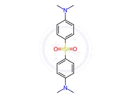 Chemical structure of 4,4'-bis(dimethylaminodiphenyl)sulfone