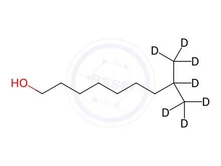 Chemical structure of 8-Methylnonanol-d7