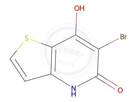 Chemical structure of 6-Bromo-7-hydroxythieno[3,2-b]pyridin-5(4H)-one