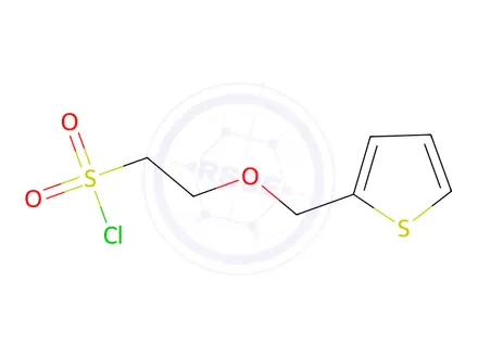 Chemical structure of 2-(Thiophen-2-ylmethoxy)ethane-1-sulfonyl chloride