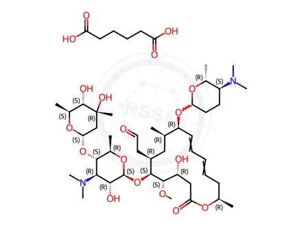 Chemical structure of Spiramycin adipate