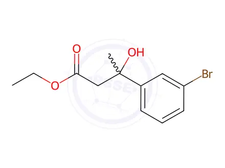 Chemical structure of ethyl 3-(3-bromophenyl)-3-hydroxybutanoate