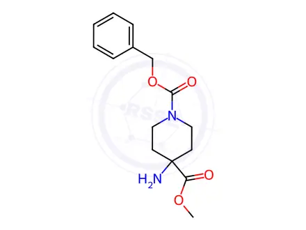 Chemical structure of 1-benzyl 4-methyl 4-aminopiperidine-1,4-dicarboxylate