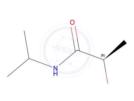 Chemical structure of Propanamide, 2-hydroxy-N-(1-methylethyl)-, (R)-(9CI)