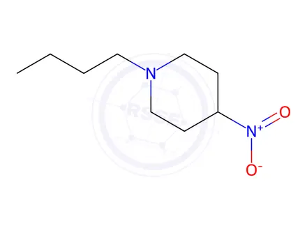 Chemical structure of Piperidine, 1-butyl-4-nitro-