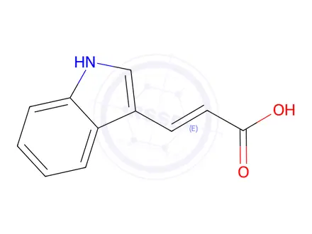 Chemical structure of 3-Indoleacrylic Acid