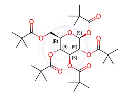 Chemical structure of glucopyranose