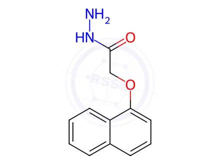 Chemical structure of 2-(1-Naphthyloxy)acetohydrazide
