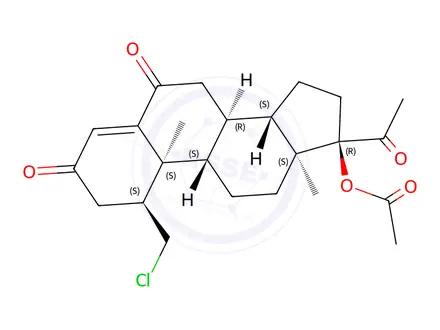 Chemical structure of Cyproterone Acetate EP Impurity D