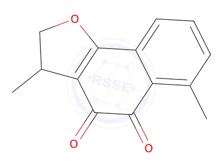 Chemical structure of 2,3-Dihydro-3,6-dimethylnaphtho[1,2-b]furan-4,5-dione