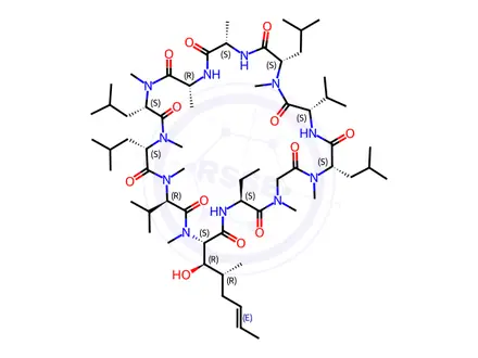 Chemical structure of Cyclosporin H