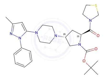 Chemical structure of Teneligliptin Impurity 8