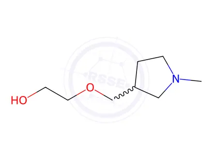 Chemical structure of 2-((1-Methylpyrrolidin-3-yl)methoxy)ethanol