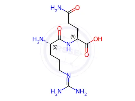 Chemical structure of Arginine Impurity 87