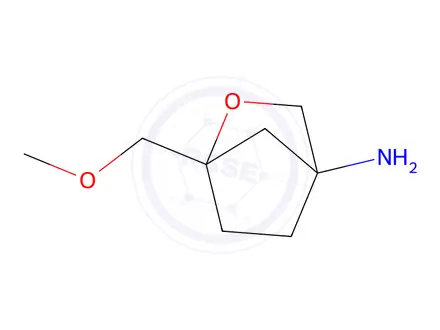 Chemical structure of 1-(Methoxymethyl)-2-oxabicyclo[2.2.1]heptan-4-amine