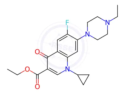 Chemical structure of Enrofloxacin Ethyl Ester