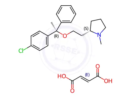 Chemical structure of Clemastine Fumarate EP Impurity A