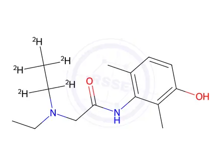 Chemical structure of 3-Hydroxy Lidocaine-d5
