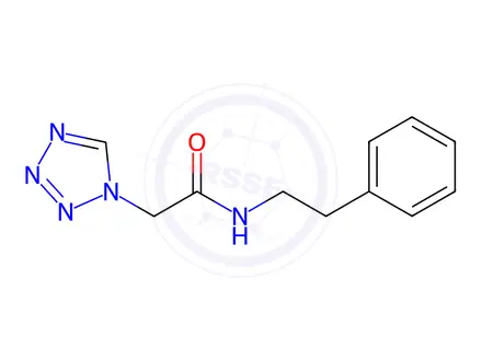 Chemical structure of N-(2-Phenylethyl)-2-(1H-1,2,3,4-tetrazol-1-yl)acetamide