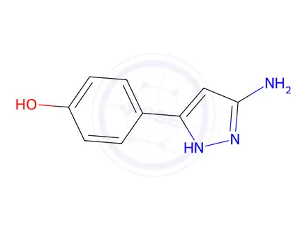 Chemical structure of 4-(5-Amino-1h-pyrazol-3-yl)phenol