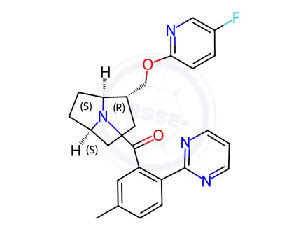 Chemical structure of Fazamorexant