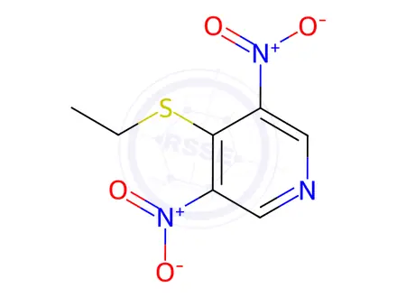 Chemical structure of 3,5-DINITRO-4-ETHYLTHIOPYRIDINE