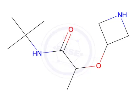 Chemical structure of 2-(Azetidin-3-yloxy)-N-(tert-butyl)propanamide