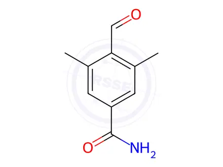 Chemical structure of 4-Formyl-3,5-dimethylbenzamide