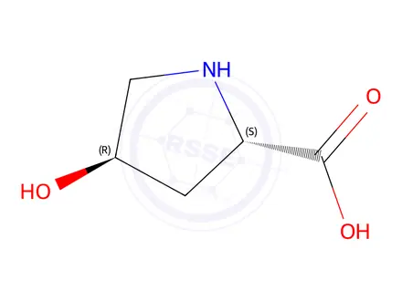 Chemical structure of L-Hydroxyproline