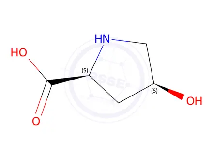 Chemical structure of rel-(2S,4S)-4-Hydroxypyrrolidine-2-carboxylic acid