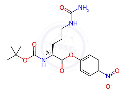 Chemical structure of Boc-L-citrulline 4-Nitrophenyl Ester