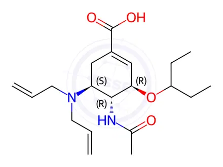 Chemical structure of Oseltamivir Impurity 342
