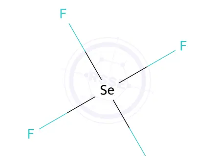 Chemical structure of SELENIUM TETRAFLUORIDE