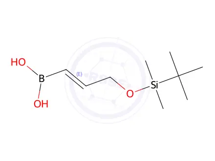 Chemical structure of [(1E)-3-[[(1,1-Dimethylethyl)dimethylsilyl]oxy]-1-propen-1-yl]boronic Acid