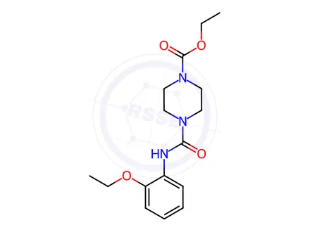 Chemical structure of Ethyl 4-((2-ethoxyphenyl)carbamoyl)piperazine-1-carboxylate