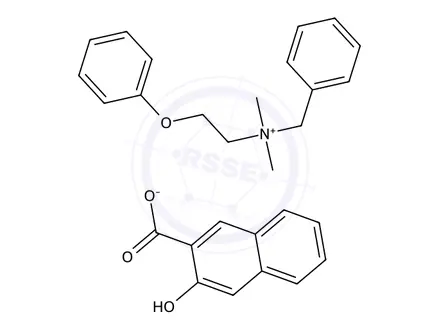 Chemical structure of Bephenium Hydroxynaphthoate