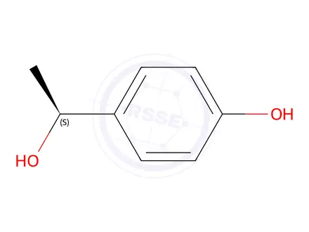 Chemical structure of 4-[(1s)-1-hydroxyethyl]phenol