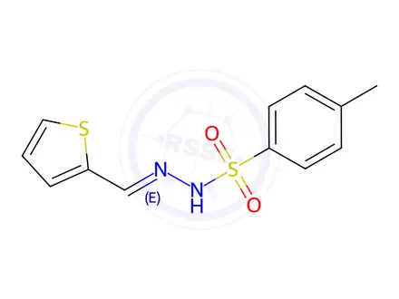 Chemical structure of Benzenesulfonic acid,4-methyl-, 2-(2-thienylmethylene)hydrazide