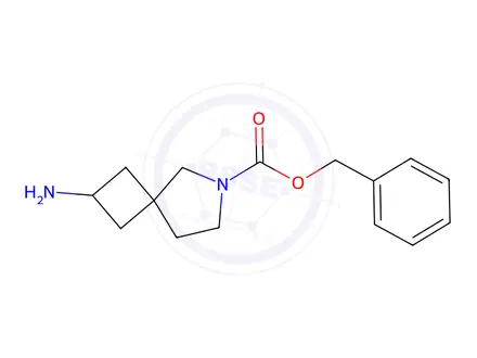 Chemical structure of Benzyl 2-amino-6-azaspiro[3.4]Octane-6-carboxylate