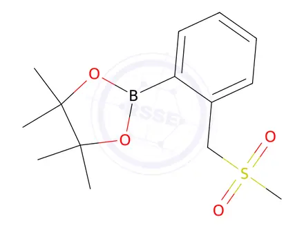 Chemical structure of 2-[2-(Methanesulfonylmethyl)phenyl]-4,4,5,5-tetramethyl-1,3,2-dioxaborolane