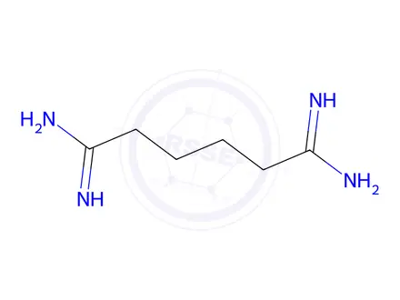 Chemical structure of 1,4-DIAMIDINOBUTANE