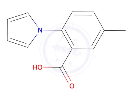 Chemical structure of 5-methyl-2-(1H-pyrrol-1-yl)benzoic acid