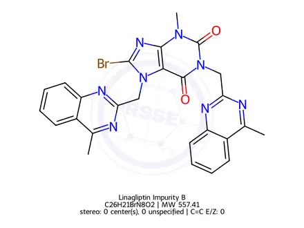 Chemical structure of Linagliptin Impurity B