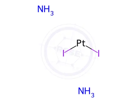 Chemical structure of Diamminediiodoplatinum