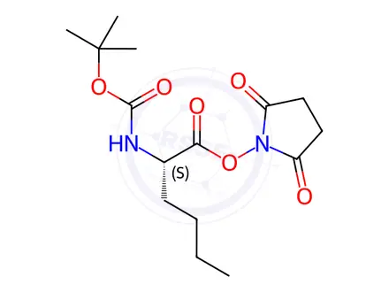 Chemical structure of BOC-NLE-OSU