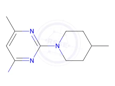 Chemical structure of 6-Methyl-2-(4-methylpiperidin-1-yl)pyrimidin-4-amine