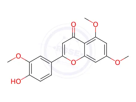 Chemical structure of 4'-Hydroxy-5,7,3'-trimethoxyflavone