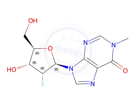 Chemical structure of 2'-Deoxy-2'-fluoro-N1-methyl inosine