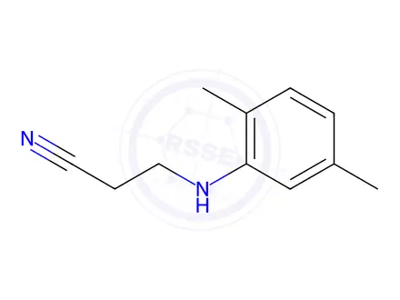 Chemical structure of 3-[(2,5-DIMETHYLPHENYL)AMINO]PROPANENITRILE